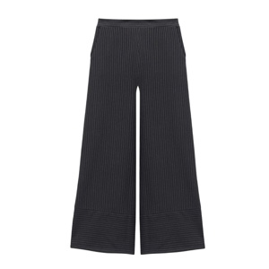 Mint Velvet Black Pinstripe Wide Trousers